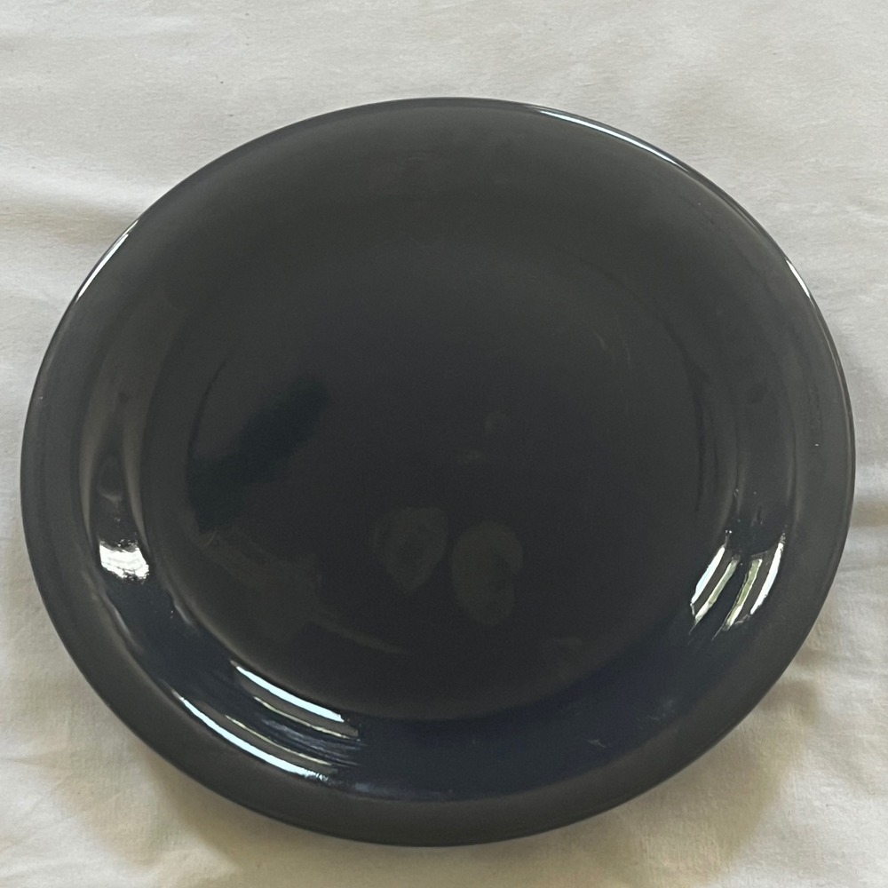 Eddie Bauer Home Navy Blue Stoneware Salad Plate 6 Inch Made in Indonesia